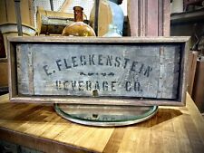 Rare Antique E Fleckenstien Crate Box End Sign Wood Advertising MN picture