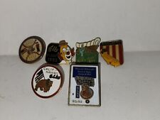 LOT 6 Vintage 1990's Elks Lodge PINS - CA, HI, Float, Downey, Monte Cool Old Pin picture