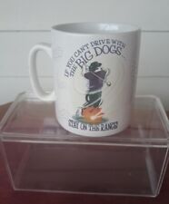 BIG DOGS 24 OZ 1997 VINTAGE COFFEE GOLF MUG Jumbo Ceramic Cup picture