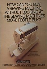 1980 print ad page - Singer Sewing Machines vintage advert Advertising clipping picture