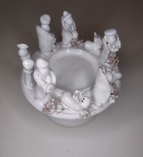 Vintage Porcelain Candle Holder Made In Italy Rare Beautiful Piece picture
