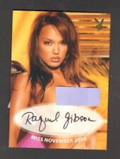 RAQUEL GIBSON MISS NOVEMBER 2005 PLAYMATE AUTOGRAPH CARD PLAYBOY UPDATE 4 2015 picture