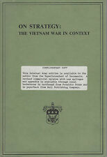 On Strategy-Vietnam War In Context-Signed Harry G Summers Colonel-Bio-Biblio picture