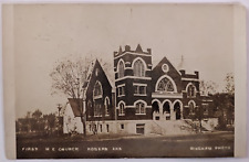 First Methodist Church, Rogers, Arkansas  Vintage RPPC Real Photo Postcard  B2 picture