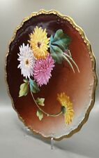 LS&S Limoges France Beautiful Hand-Painted Floral Decorative Plate by B. Luc picture