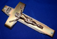Vtg Parsons #12 Metal Crucifix Cross Wall Coffin Casket picture