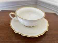 Elfenbein R C Rosenthal Teacup and Saucer Ivory with Gold Trim picture