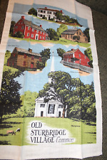 Vintage Linen Kitchen Towel Unused Historic Old Sturbridge Village New England picture