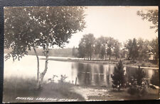 Rppc Newbold Pickerel Lake From McEwanis Wisconsin WI Oneida County Postcard picture