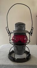 Vintage ARMSPEAR MFG Antique Lantern - Red Globe 15” picture