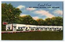c1930's Central Court Hot Springs National Park Arkansas AR Vintage Postcard picture