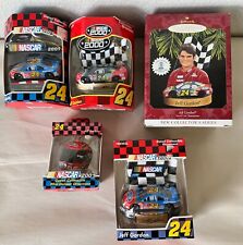 lot of 5 jeff gordon ornaments one hallmark keepsake and four other misc picture
