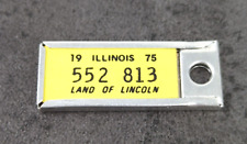 Vintage DAV Disabled Veterans Mini License Plate Key Fob Illinois 1975 picture