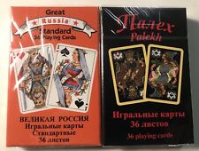 2 X 36 Playing Cards - Russian  / Slavic Palech    