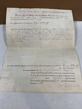 West Virginia Land Grant on Vellum 1854 Logan County RARE Signed Joseph Johnson picture