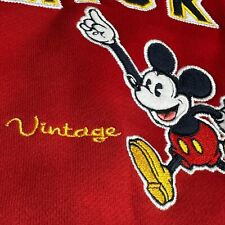 Disneyland Resort Mickey Mouse Vintage Character Red Crewneck Sweater XL  Kids picture