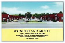 c1940 Wonderland Motel Mgrs Harold Marion Gottlieb Vintage FL Antique Postcard picture