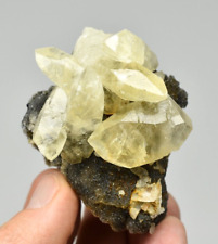 Calcite on Quartz - Casteel Mine, Iron Co., Missouri picture