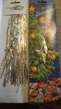 REAL Old Fashion German Metal Foil Christmas Tree Tinsel Icicles Lametta Vintage picture