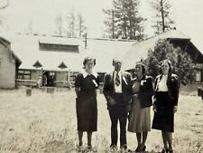 2M Photograph 1940 Big Bear Lake Lodge Group Photo Women Man  picture