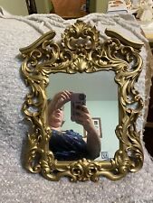 Vintage Ornate Oval Gold Plastic Picture / Mirror Frame 8”x10” 1973 picture