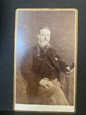 Rare antique Welsh cdv bearded gentleman by Lloyd of Knighton Wales picture