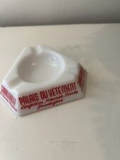 An Iconic French Advertising Ashtray Vintage Triangle White Opalescent picture