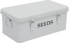 Seed Saving Box, Metal Seed Bin, Seed Storage Organizer Box picture
