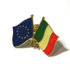 NEW EU Italy Cross Friendship Country Flag Lapel Pin Patriotic Badge Brooches picture