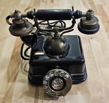 Genuine Antique French Style Rotary Telephone Pre 1940's Fancy Dial Works picture