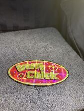 Vintage 90's Socially Hazardous Sticker. “Groovy Chick”.                 SR59 picture