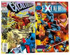 Lot of 2 Marvel Comic Books EXCALIBUR Volume 1 Issues 75 and 100 X-Men Used 1994 picture