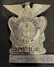 RARE VINTAGE  AUXILIARY Long Island NY Police METAL BADGE OBSOLETE picture