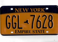 NEW YORK passenger license plate 