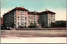 1900s Boston, Massachusetts Postcard HOTEL SOMERSET Street View / Undivided Back picture