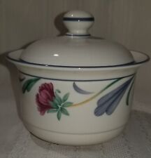Lenox Chinastone Poppies on Blue Covered Sugar Bowl  picture