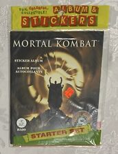 Mortal Kombat 1995 Baio Sticker Album with 4 Packs of Stickers, New Sealed picture