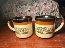 2 Hardee's Rise and Shine Coffee Mug Vintage 1986 Restaurant Ware Cup picture