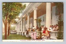 Petoskey MI-Michigan, Cushman Hotel Colonnade, Advertising Vintage Postcard picture