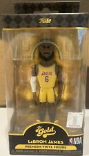 LeBron James Funko Gold 5” Premium Vinyl Figure Chase NBA Lakers Gold Jersey picture