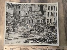 ORG WWII PHOTO AUGUST  1944 FRENCH CITY LIBERATED BY US TROOPS TOTAL DESTRUCTION picture