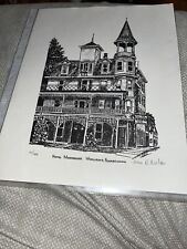 Vintage Joan Nelson Numbered Print: Hotel Middendorf Wyalusing PA Pennsylvania picture