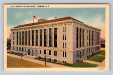 Trenton NJ-New Jersey, Post Office Building, c1938 Vintage Souvenir Postcard picture