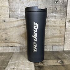 Snap-On Tools Insulated Tumbler 17oz Metal Black Snap on Engraved Flip Open Cup picture