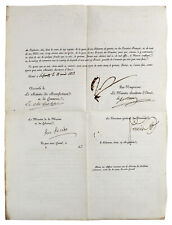 Napoleon Bonaparte Signed 13.25x18.25 1813 American Ships Passport JSA #XX50070 picture