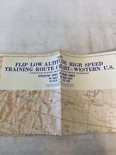 DOD Flip Low Altitude High Speed Training Route Chart Map East Western US 1967 picture