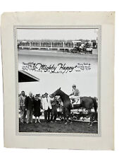 Rare Turfotos Horse Racing Sept 1965 “Mighty Happy” 11”x14” Mounted Photograph picture
