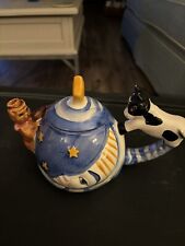 Vintage Nursery Rhyme The Cow Jumped Over The Moon Ceramic Teapot DesignPac picture