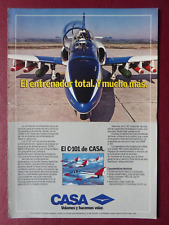 9/1984 PUB PLANE HOUSE C-101 TRAINER COMBAT AIRCRAFT ORIGINAL SPANISH AD picture