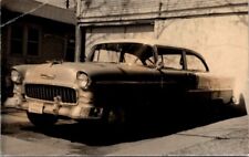 RPPC Postcard View of 1955 Chevy Bel Air Front Plate Read El Dorado Kansas 12255 picture